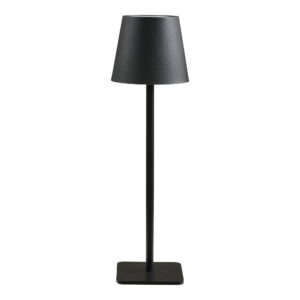 Bradford Bordlampe, genopladelig, metal, sort