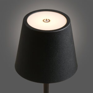 Bradford Bordlampe, genopladelig, metal, sort - Billede 5