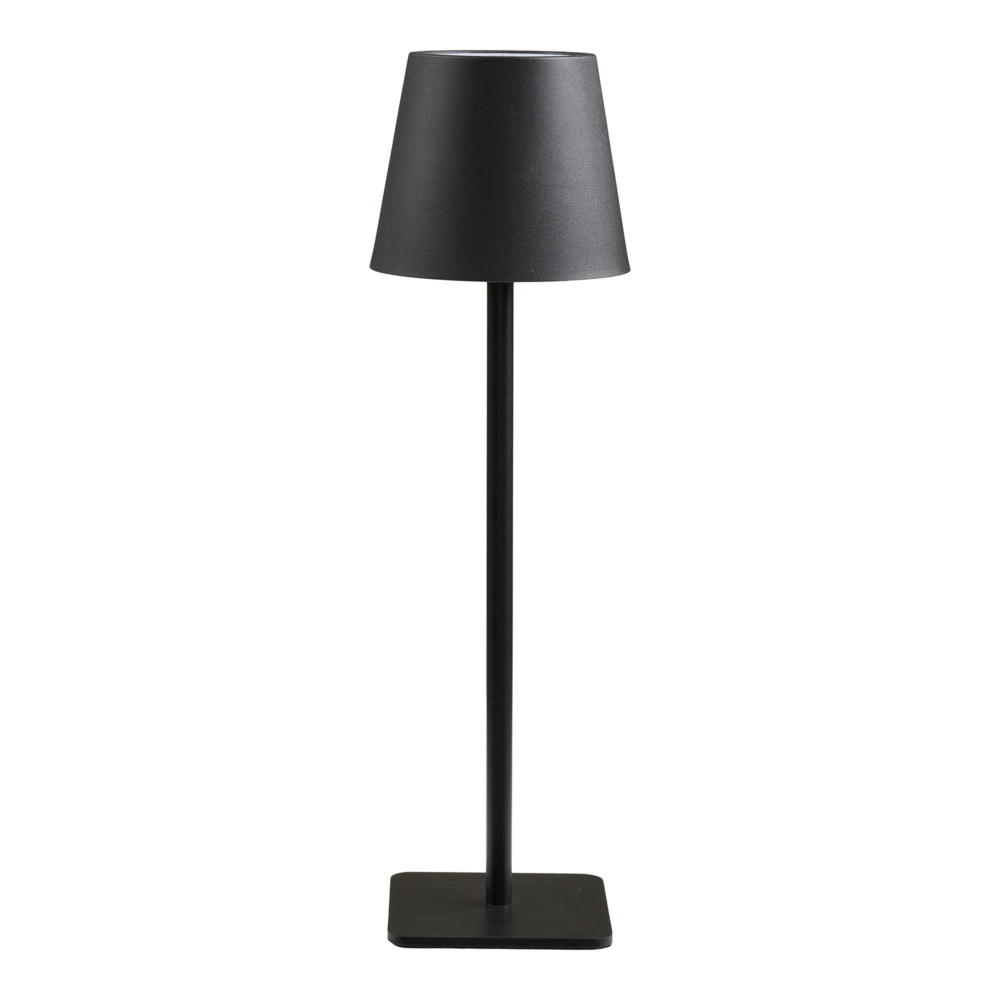 Bradford Bordlampe, genopladelig, metal, sort
