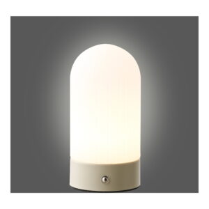 Ashford Bordlampe, metal/PE, genopladelig, beige/hvid - Billede 4