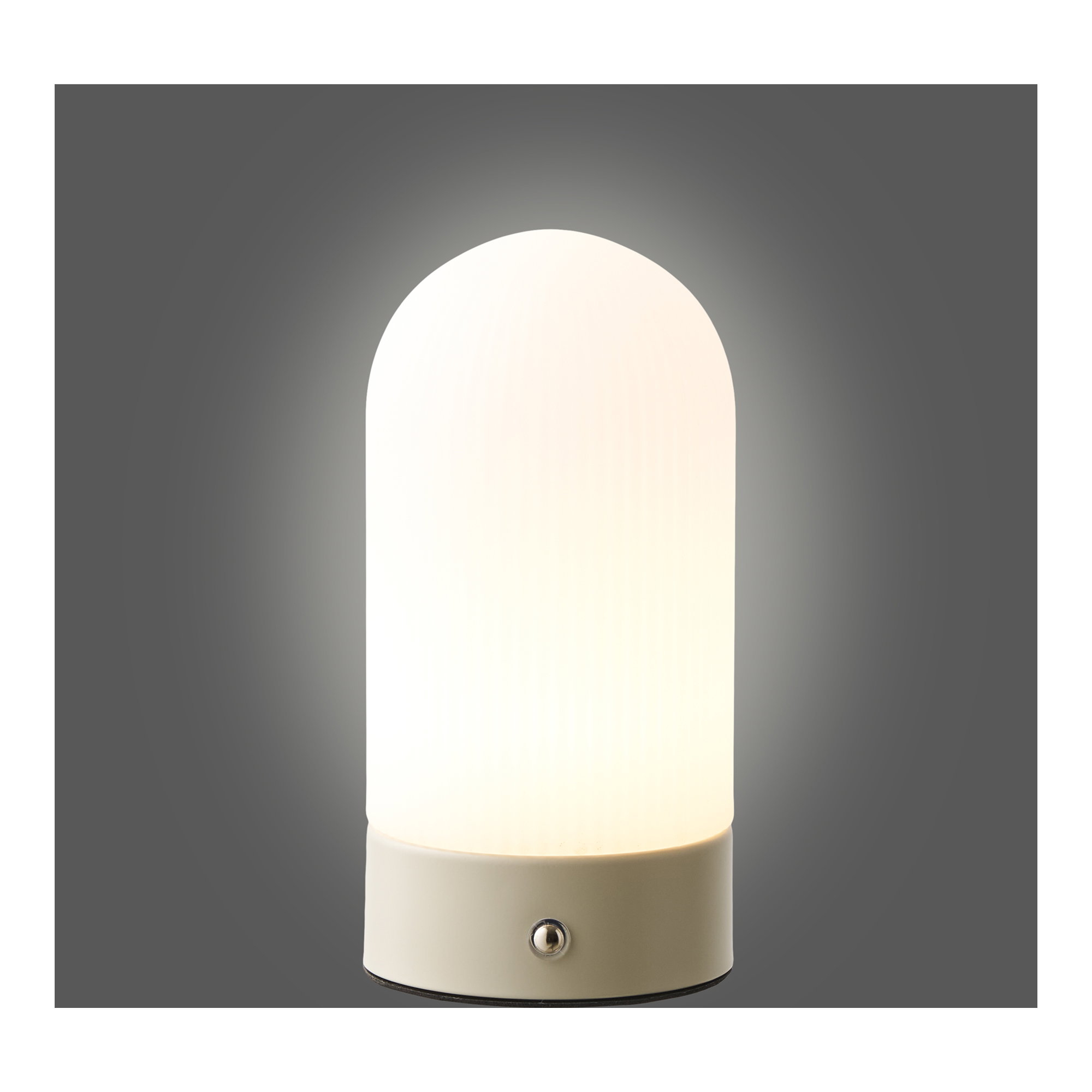 Ashford Bordlampe, metal/PE, genopladelig, beige/hvid - Billede 4