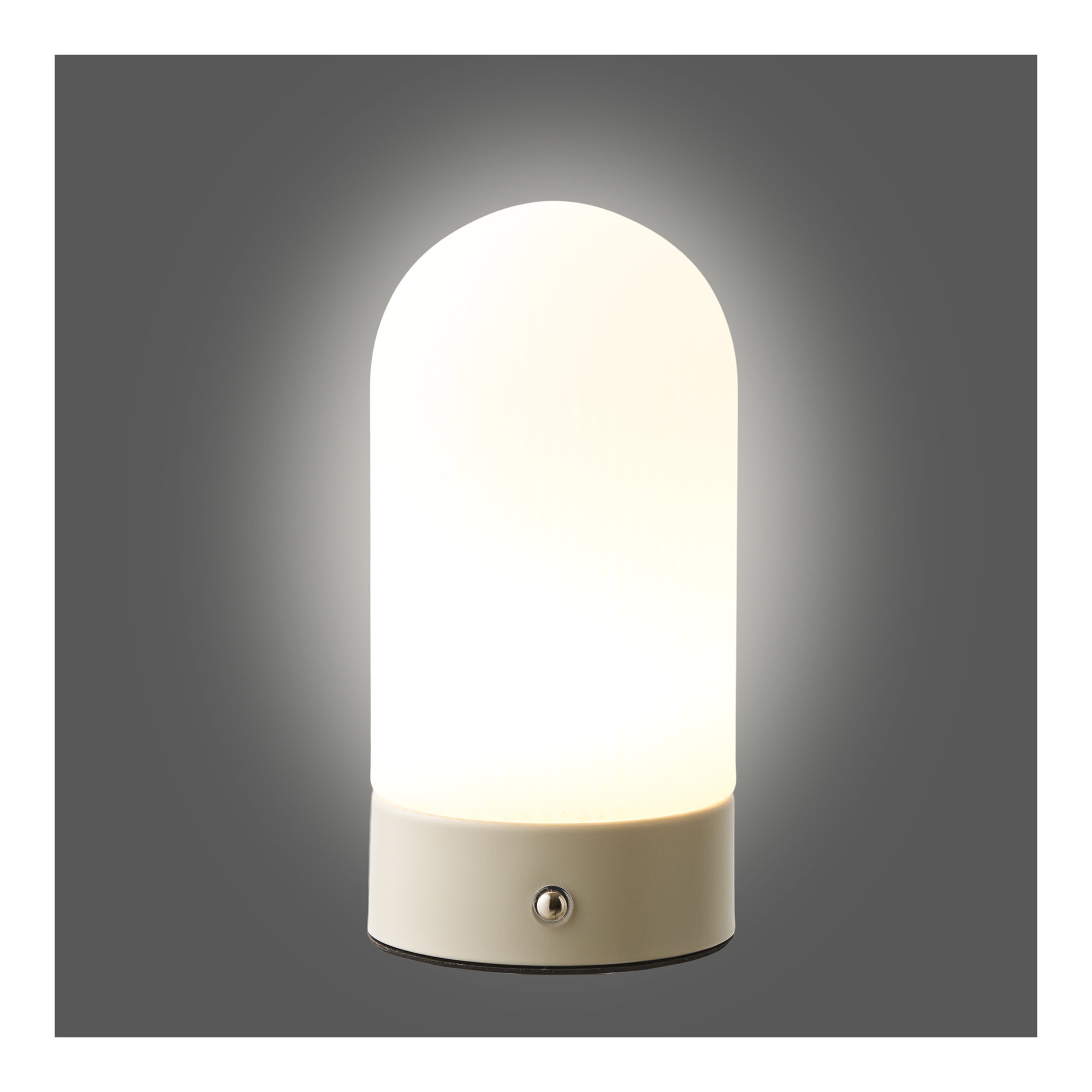 Ashford Bordlampe, metal/PE, genopladelig, beige/hvid - Billede 5