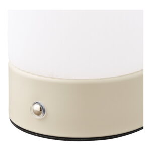 Ashford Bordlampe, metal/PE, genopladelig, beige/hvid - Billede 6