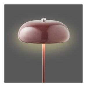 Margate Bordlampe, metal, genopladelig, bordeaux, ø16 cm - Billede 4