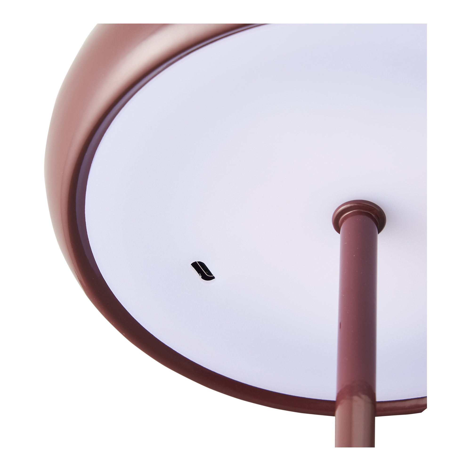 Margate Bordlampe, metal, genopladelig, bordeaux, ø16 cm - Billede 5