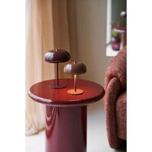 Margate Bordlampe, metal, genopladelig, brun, ø13 cm - Billede 6