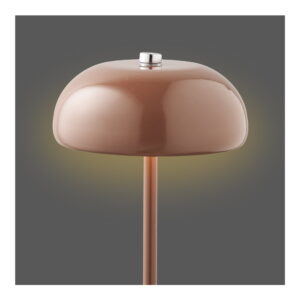 Alternative view of Margate Bordlampe, metal, genopladelig, brun, ø13 cm