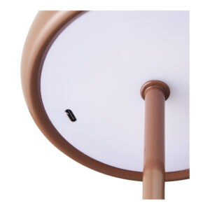 Margate Bordlampe, metal, genopladelig, brun, ø13 cm - Billede 5