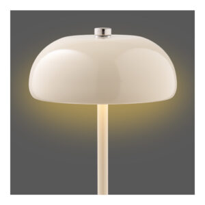 Alternative view of Margate Bordlampe, metal, genopladelig, beige, ø13 cm