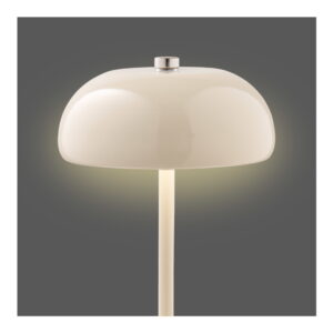 Margate Bordlampe, metal, genopladelig, beige, ø13 cm - Billede 4