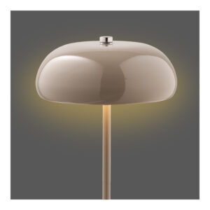 Alternative view of Margate Bordlampe, metal, genopladelig, taupe, ø16 cm