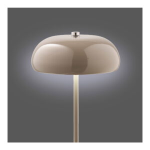 Margate Bordlampe, metal, genopladelig, taupe, ø16 cm - Billede 3