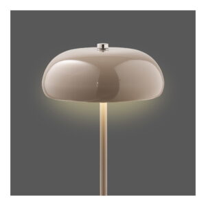 Margate Bordlampe, metal, genopladelig, taupe, ø16 cm - Billede 4