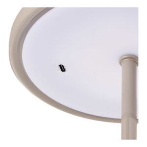 Margate Bordlampe, metal, genopladelig, taupe, ø16 cm - Billede 5