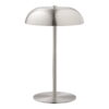 Fenwick Bordlampe, metal, genopladelig, sølv