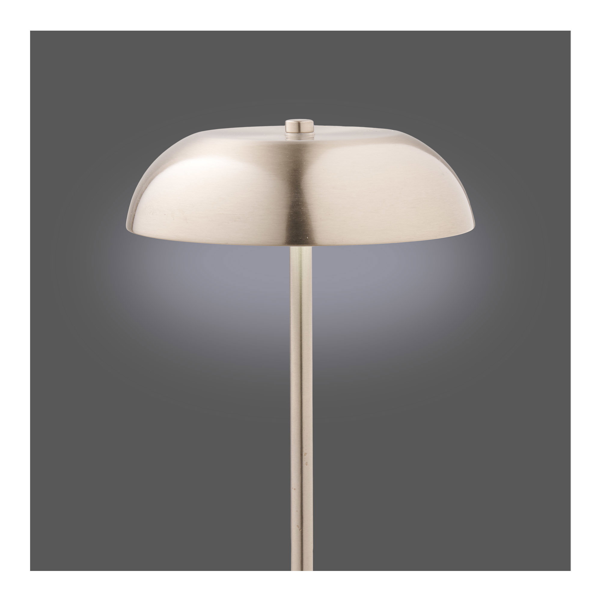 Fenwick Bordlampe, metal, genopladelig, sølv - Billede 3