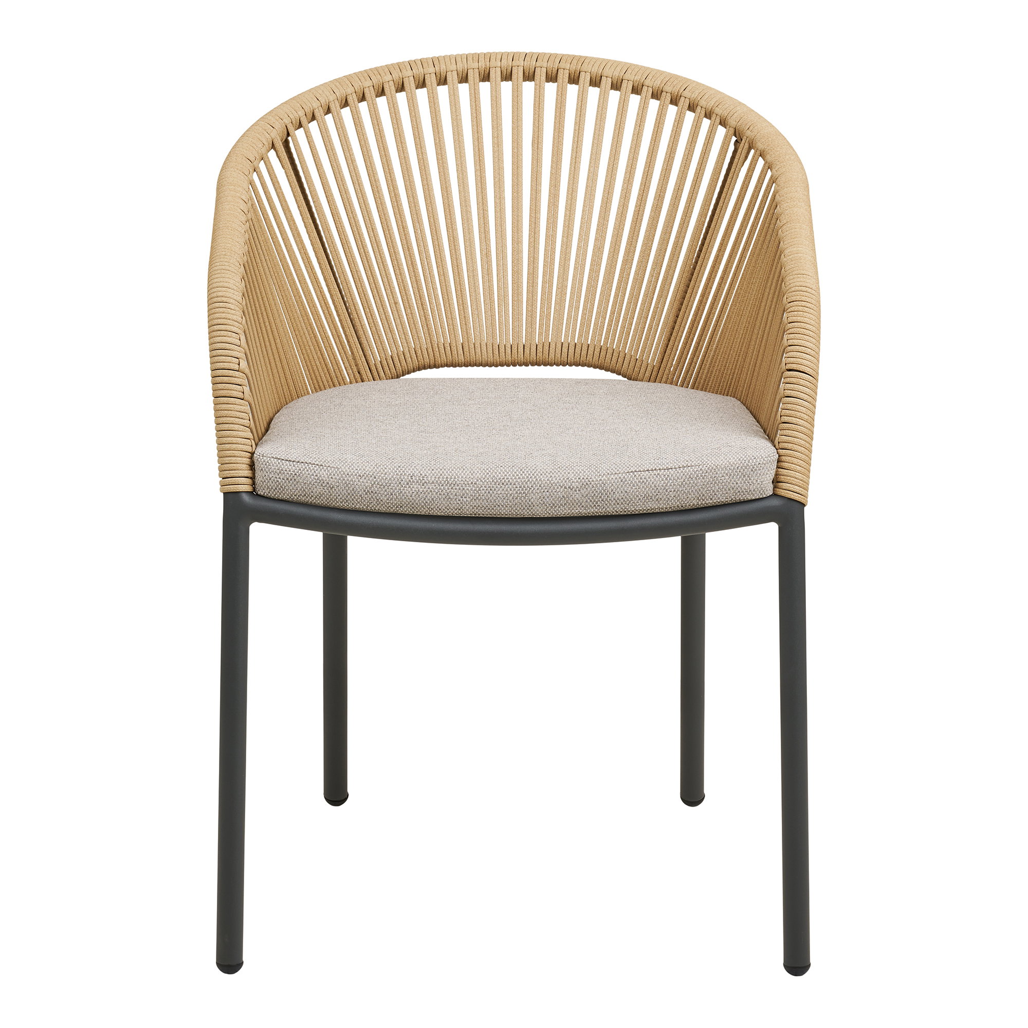 Novella Spisebordsstol, aluminium, beige, sand, inkl. hynde – sæt af 2 - Billede 2