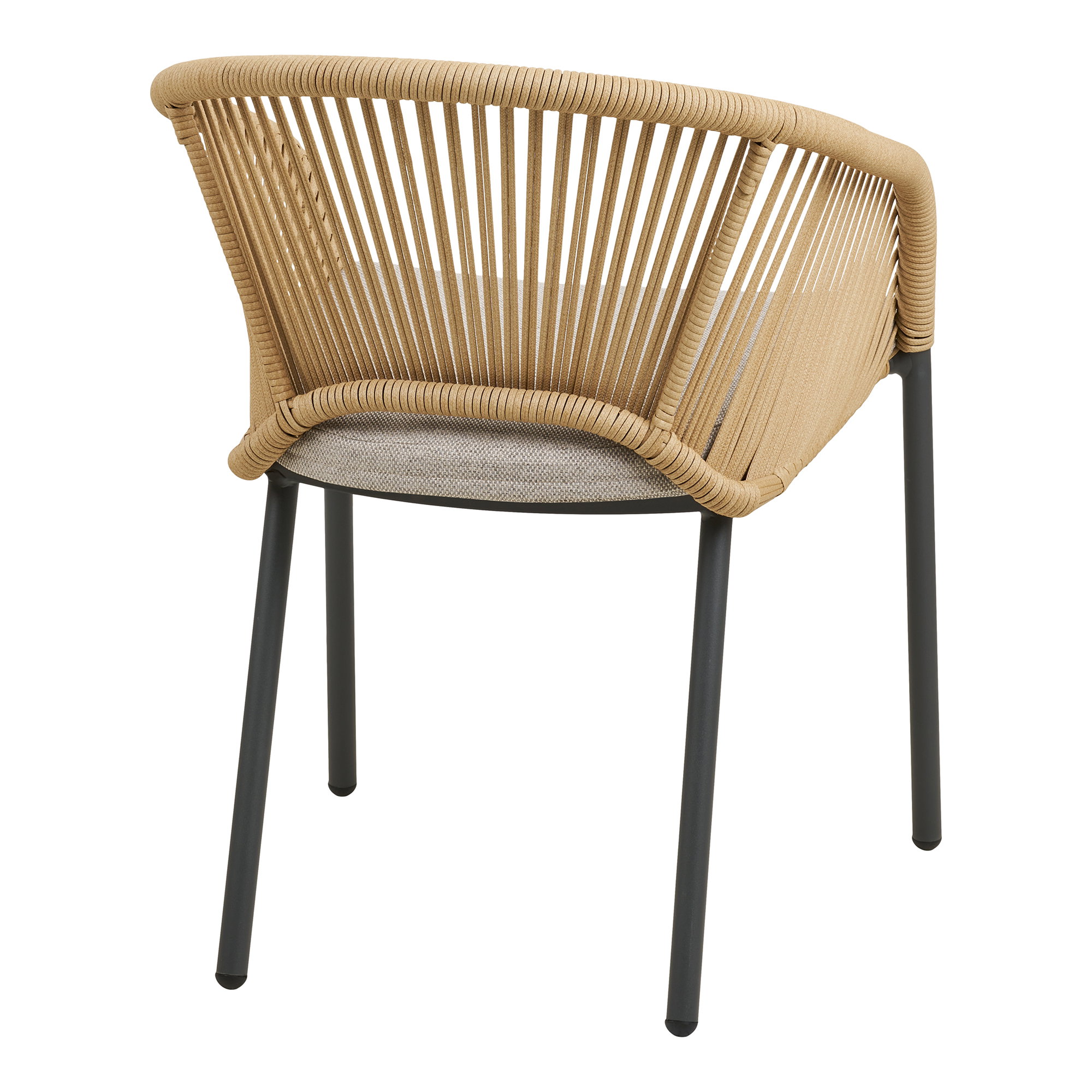 Novella Spisebordsstol, aluminium, beige, sand, inkl. hynde – sæt af 2 - Billede 4