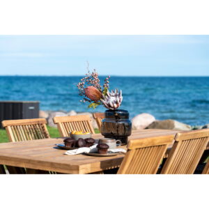 Volos Spisebord, teak, natur, 100x240x75 cm - Billede 6