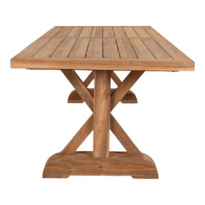 Volos Spisebord, teak, natur, 100x240x75 cm - Billede 3