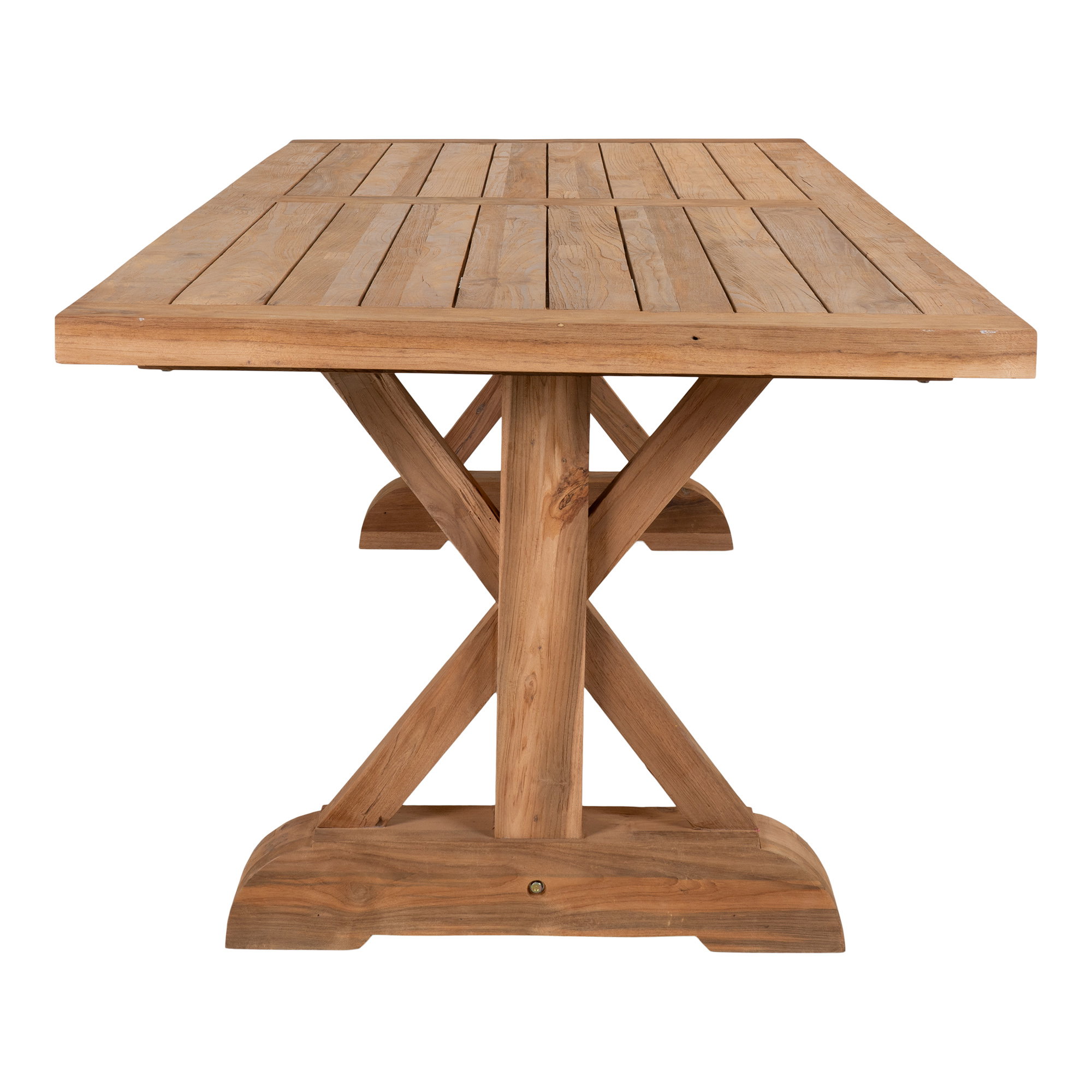 Volos Spisebord, teak, natur, 100x240x75 cm - Billede 3