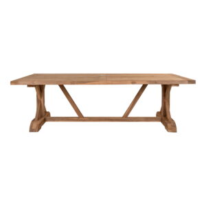 Volos Spisebord, teak, natur, 100x240x75 cm