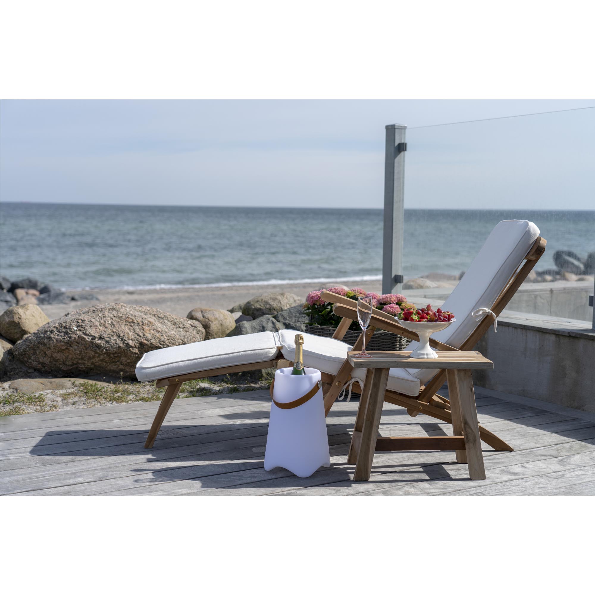 Arrecife Dækstol med justerbar ryg, teak, natur - Billede 8
