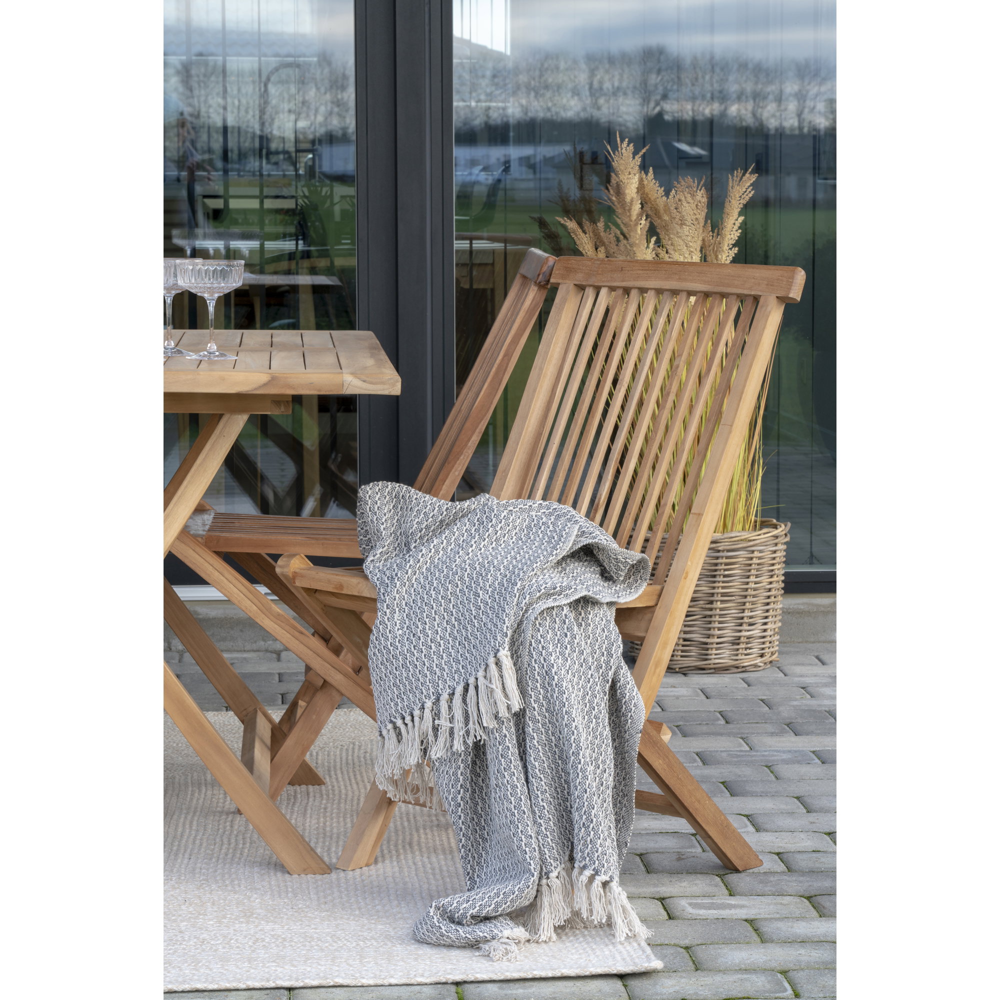 Toledo Spisebordstol, teak, natur – sæt af 2 - Billede 10