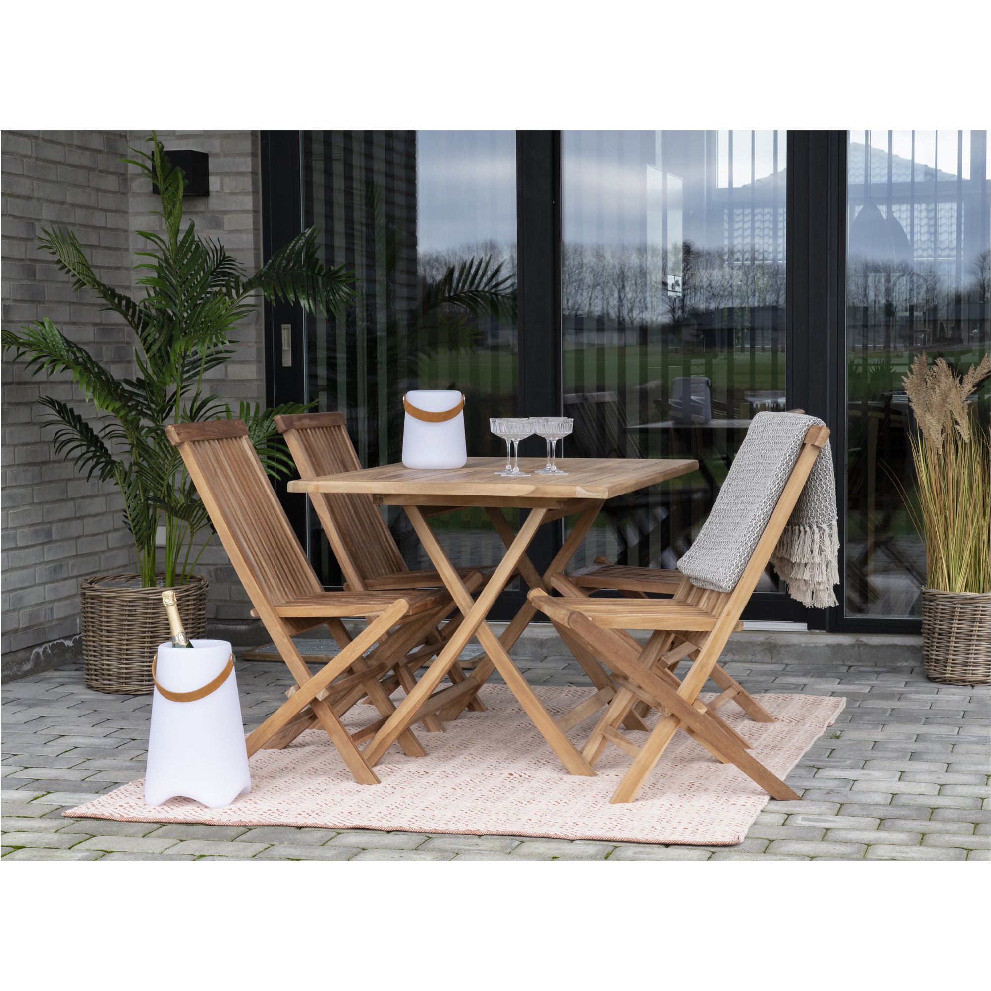 Toledo Spisebordstol, teak, natur – sæt af 2 - Billede 11
