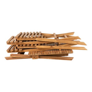 Cuenca Cafésæt, 2 stole og 1 bord, teak, natur - Billede 3
