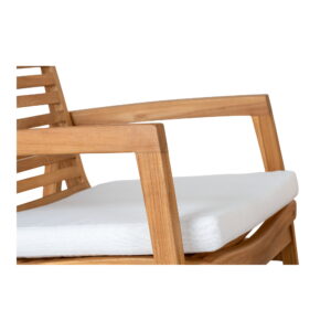 Santander Loungesæt, teak, inkl. hynder, natur - Billede 3