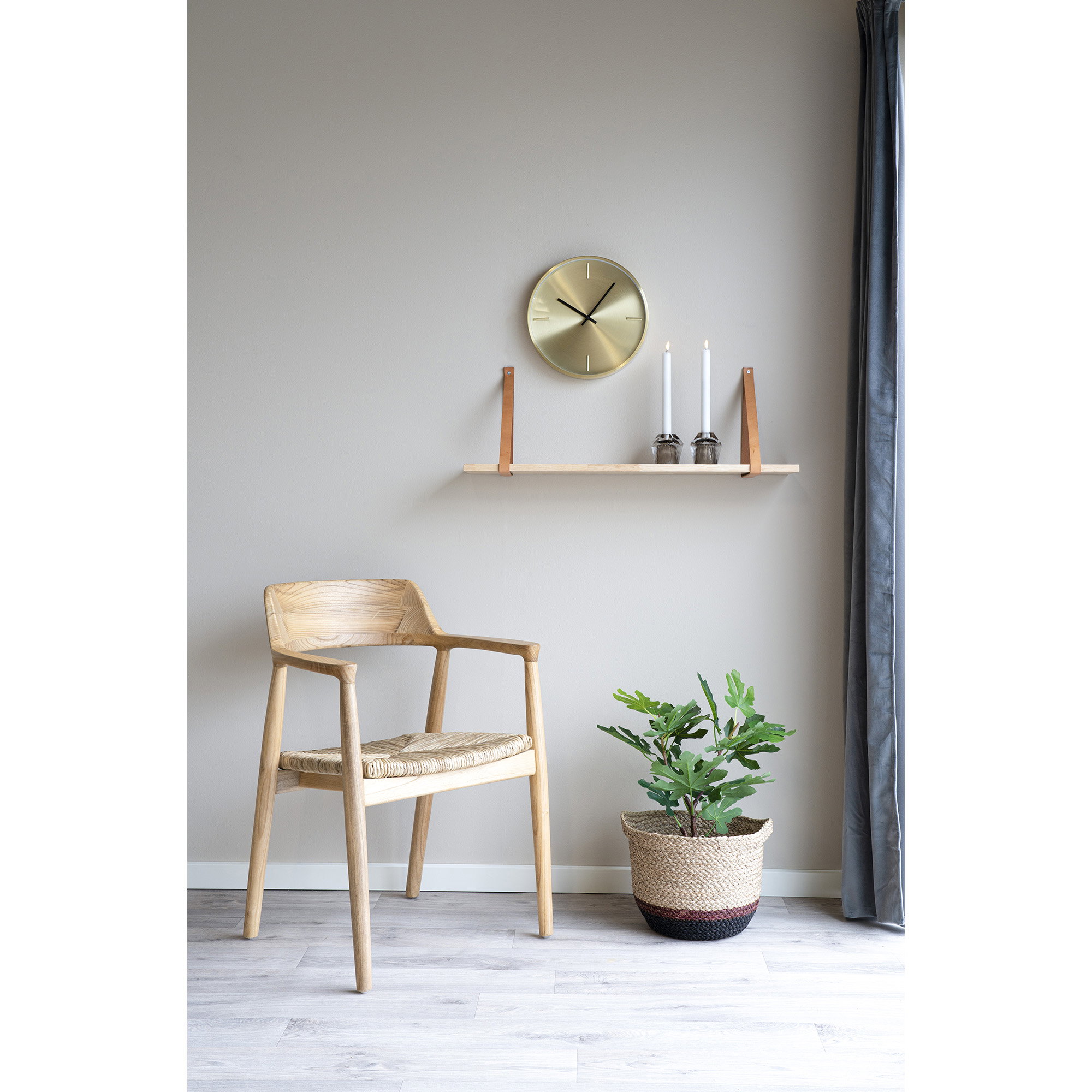 Getafe Spisebordsstol, sungkai træ, natur, 58x56x78 cm – sæt af 2 - Billede 8
