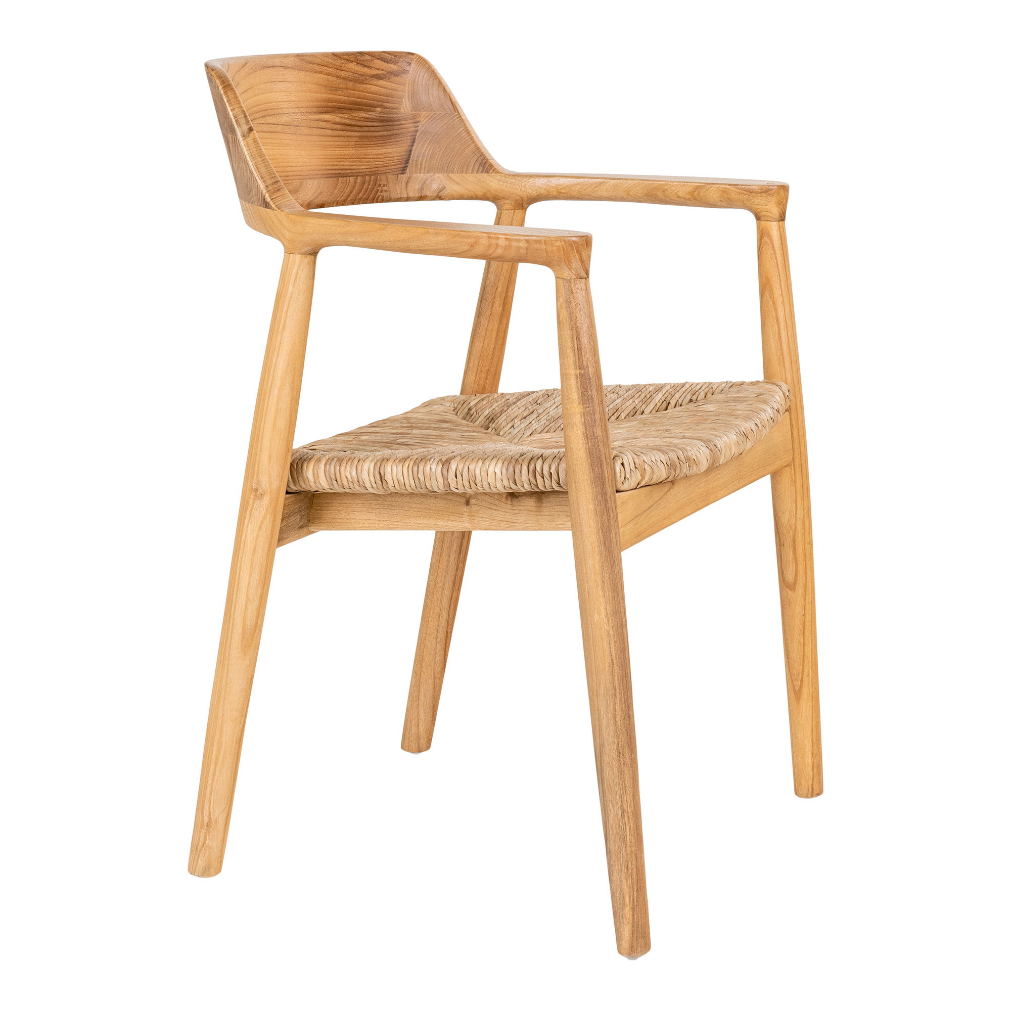 Getafe Spisebordsstol, sungkai træ, natur, 58x56x78 cm – sæt af 2 - Billede 3