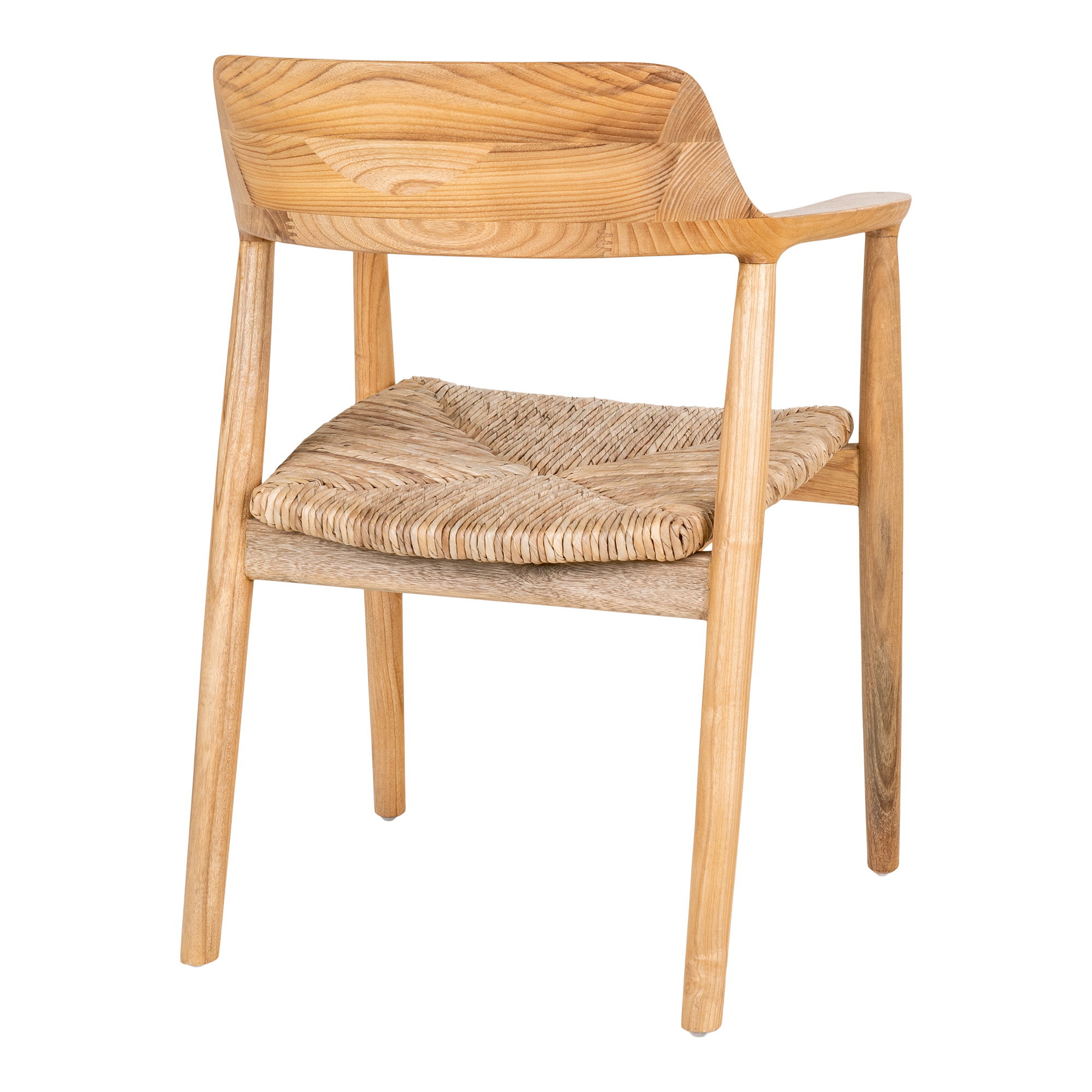 Getafe Spisebordsstol, sungkai træ, natur, 58x56x78 cm – sæt af 2 - Billede 4