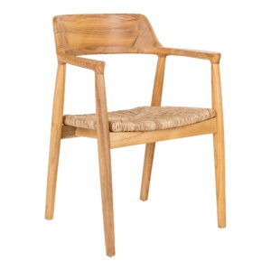 Getafe Spisebordsstol, sungkai træ, natur, 58x56x78 cm – sæt af 2
