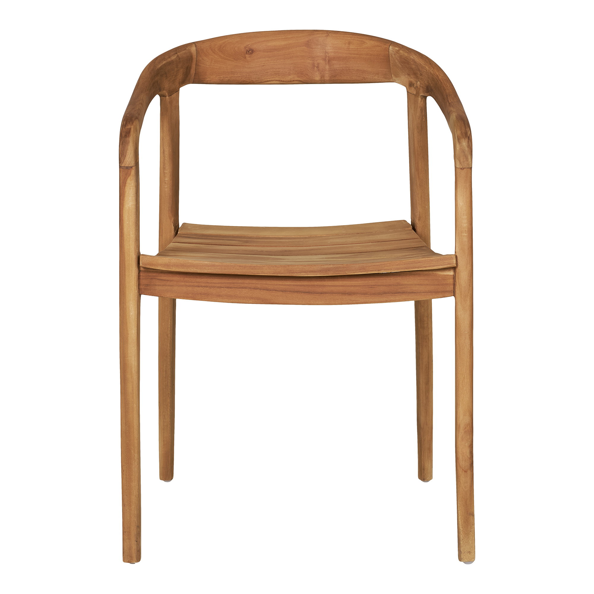 Otero Spisebordsstol, teak, natur – sæt af 2 - Billede 2