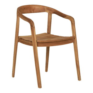 Otero Spisebordsstol, teak, natur – sæt af 2