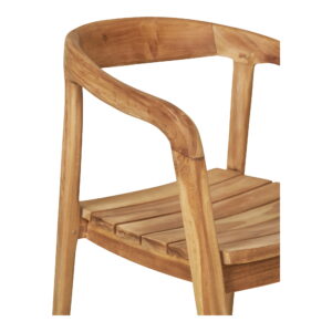 Otero Spisebordsstol, teak, natur – sæt af 2 - Billede 5