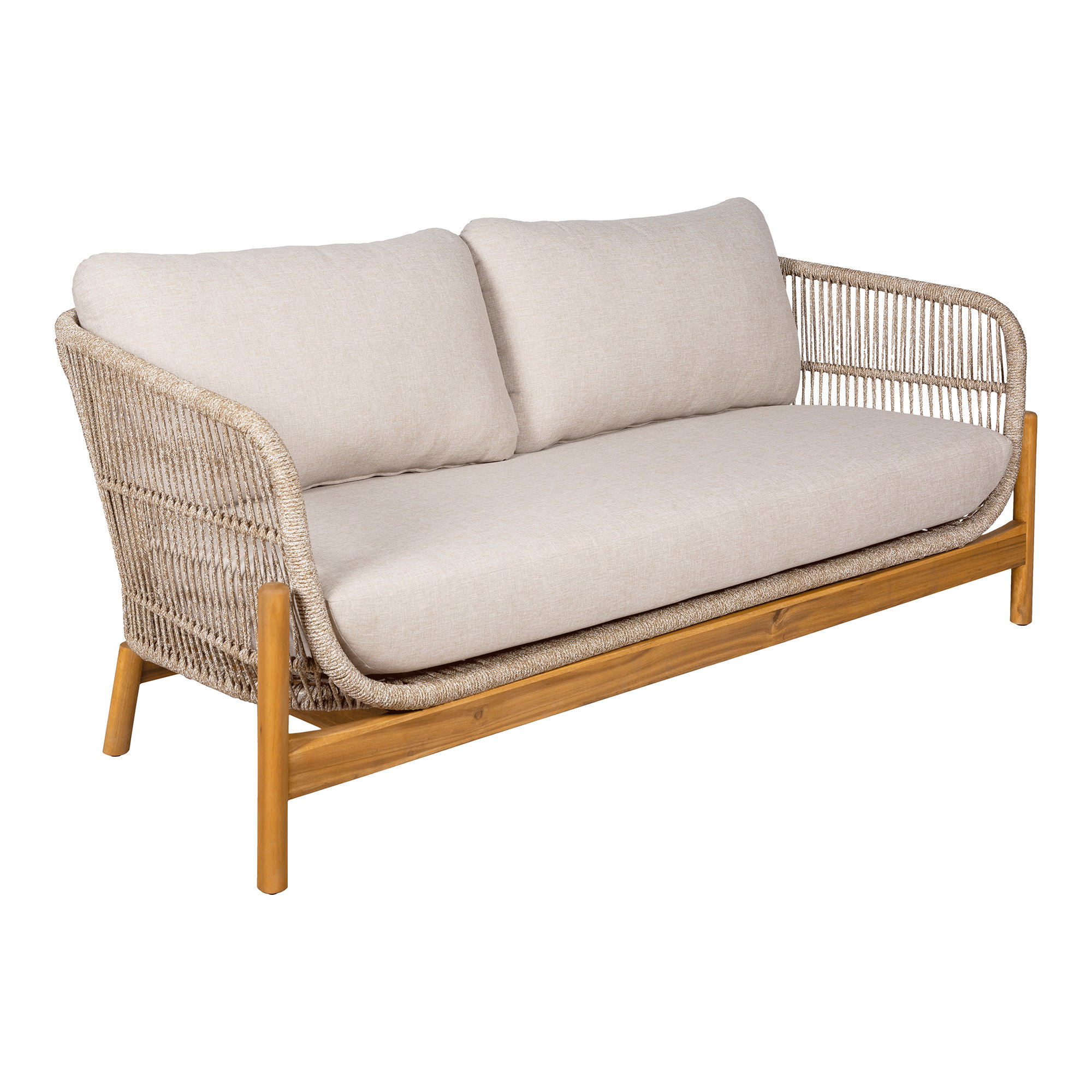Terracina Loungesofa, akacie, beige, inkl. hynde - Billede 2