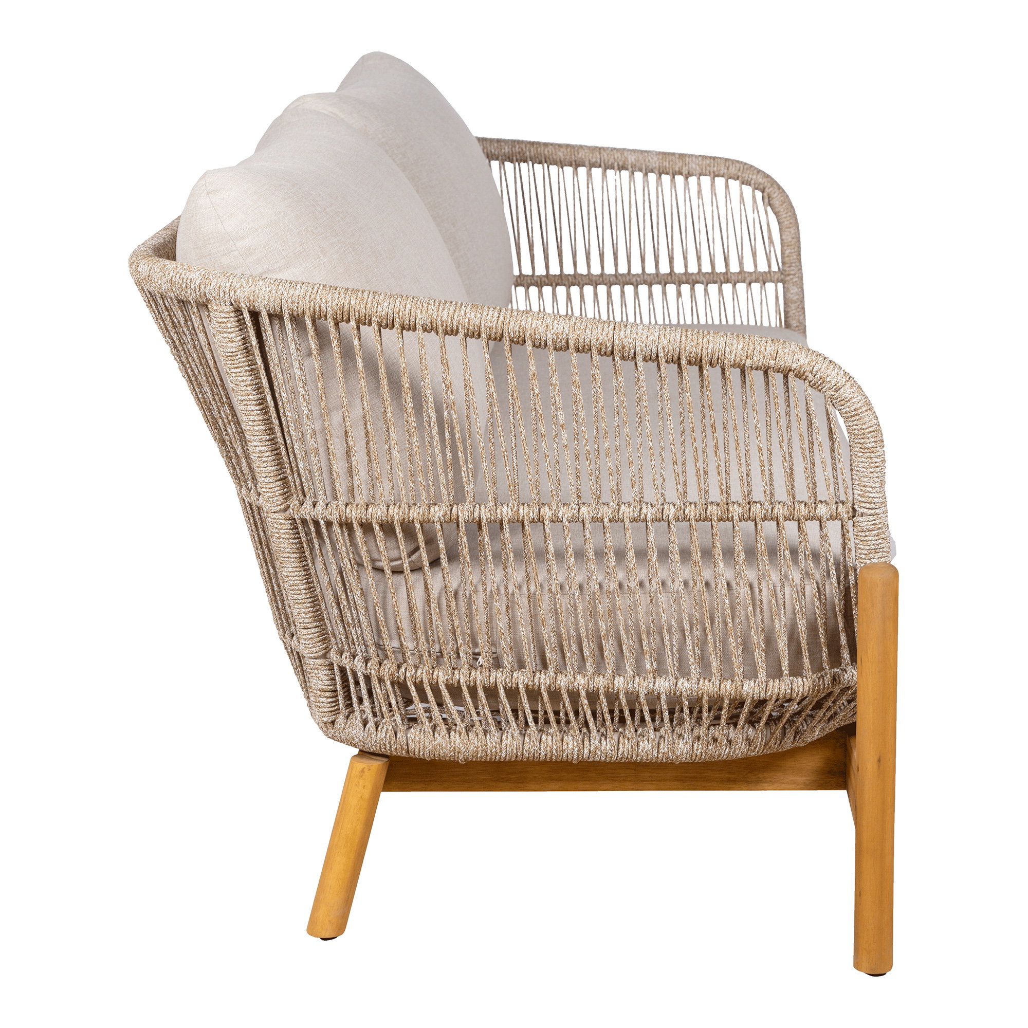Terracina Loungesofa, akacie, beige, inkl. hynde - Billede 3