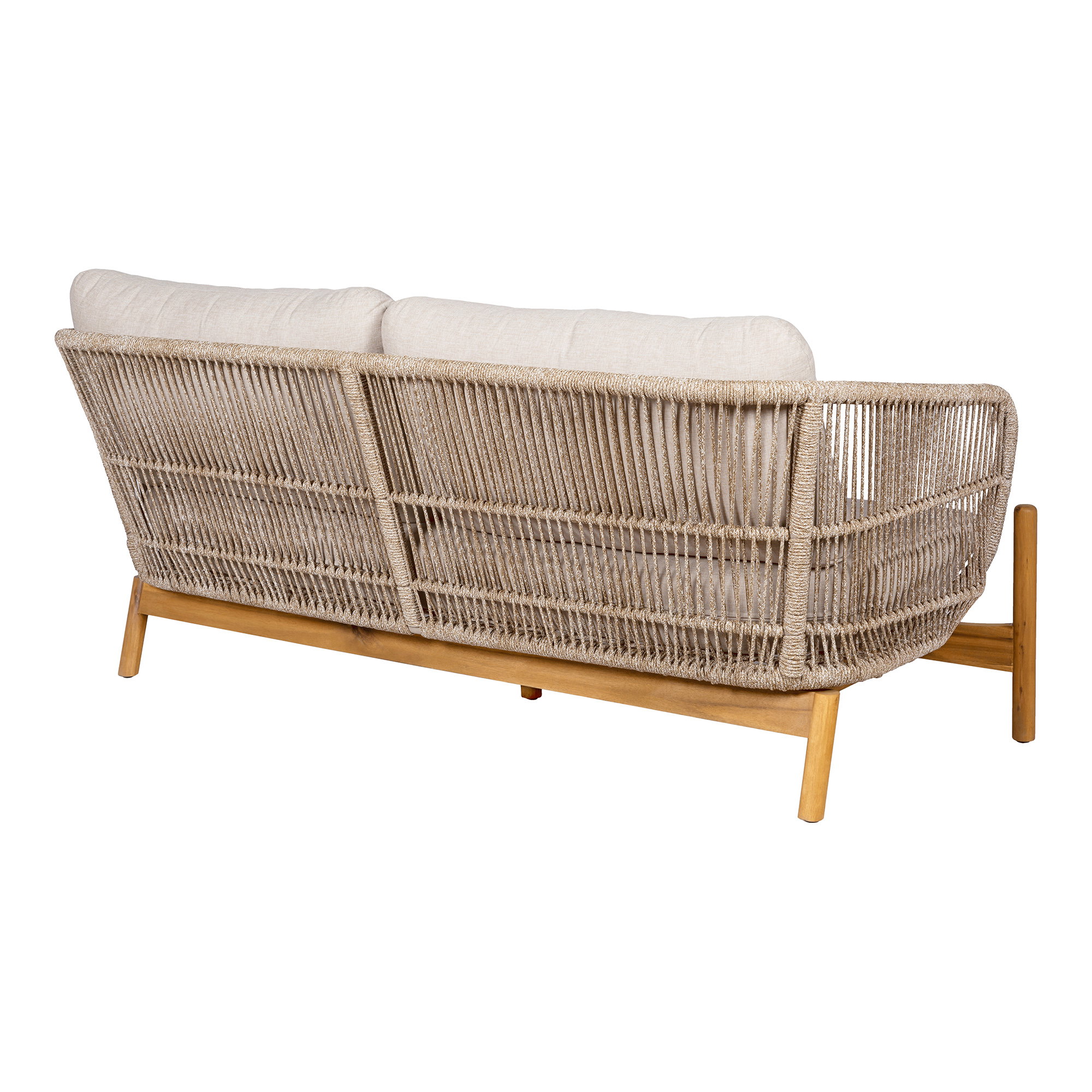 Terracina Loungesofa, akacie, beige, inkl. hynde - Billede 4