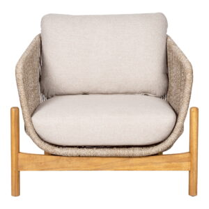 Alternative view of Terracina Loungestol, akacie, beige, inkl. hynde