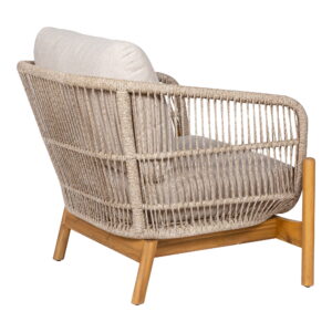 Terracina Loungestol, akacie, beige, inkl. hynde - Billede 4
