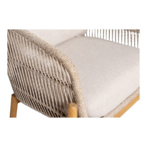 Terracina Loungestol, akacie, beige, inkl. hynde - Billede 5