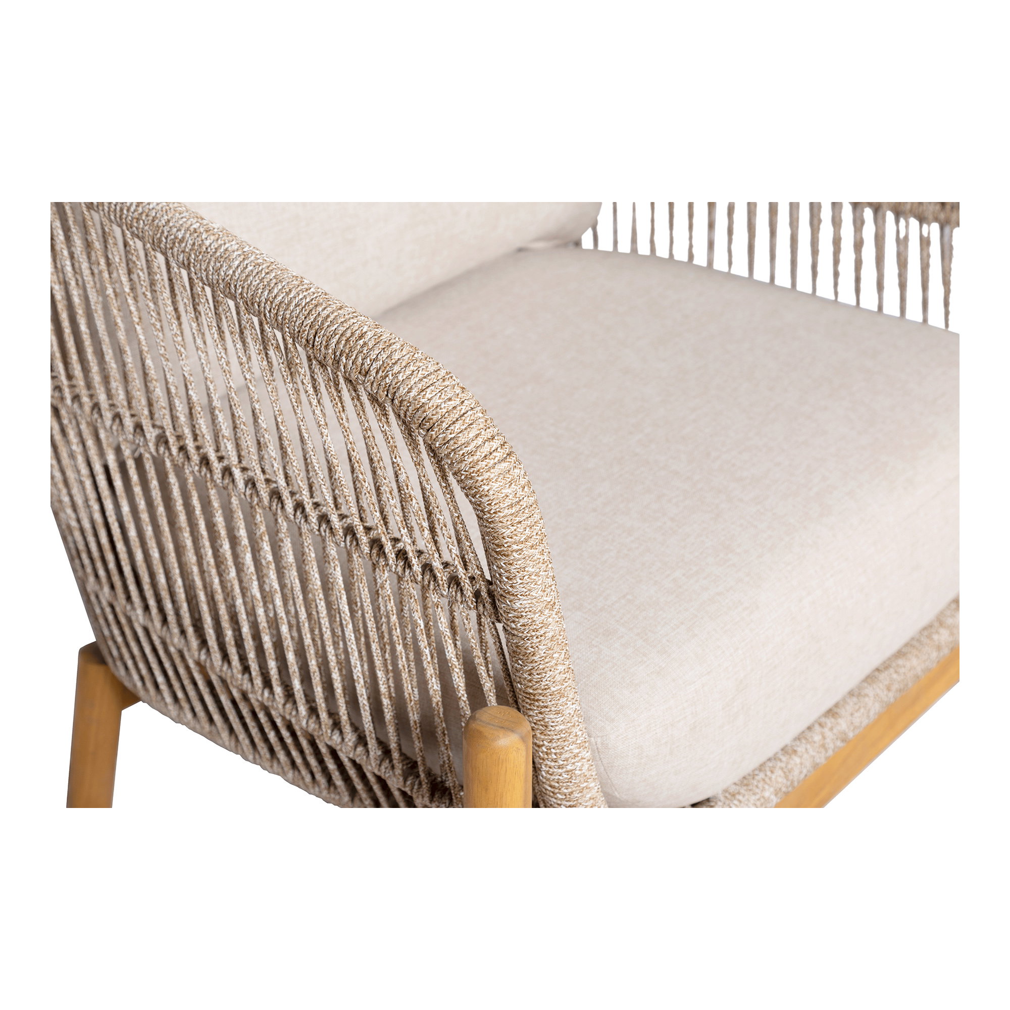 Terracina Loungestol, akacie, beige, inkl. hynde - Billede 5