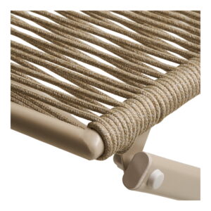 Arcas Cafésæt, 2 stole og 1 bord, polyester/stål, taupe - Billede 3