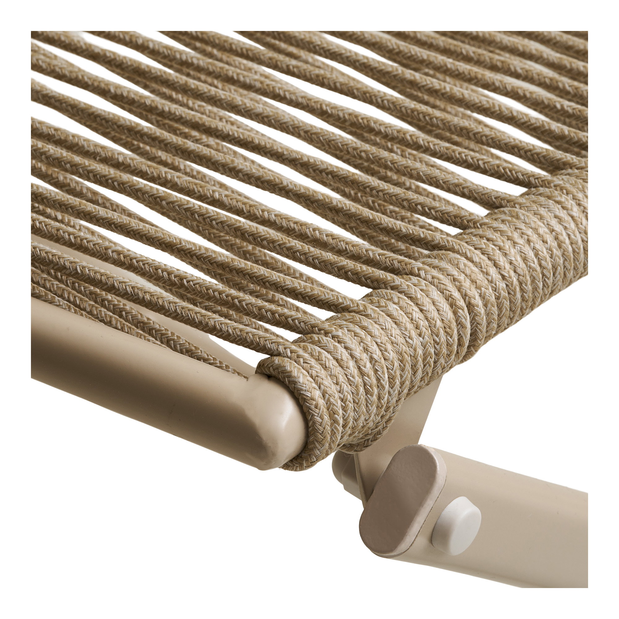 Arcas Cafésæt, 2 stole og 1 bord, polyester/stål, taupe - Billede 3