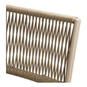 Arcas Cafésæt, 2 stole og 1 bord, polyester/stål, taupe - Billede 4