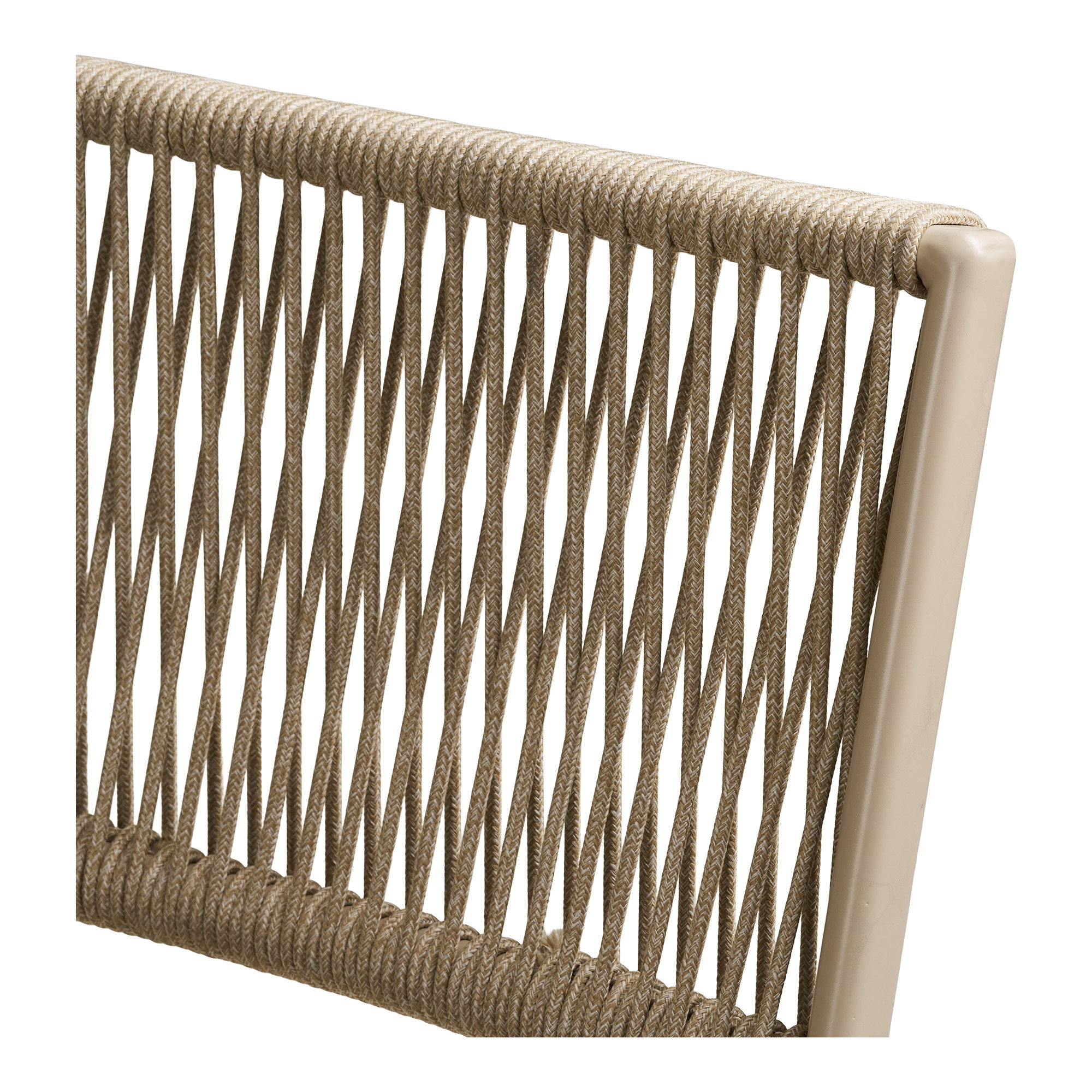 Arcas Cafésæt, 2 stole og 1 bord, polyester/stål, taupe - Billede 4