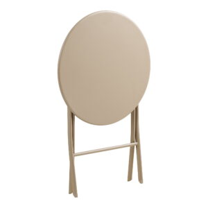 Arcas Cafésæt, 2 stole og 1 bord, polyester/stål, taupe - Billede 5